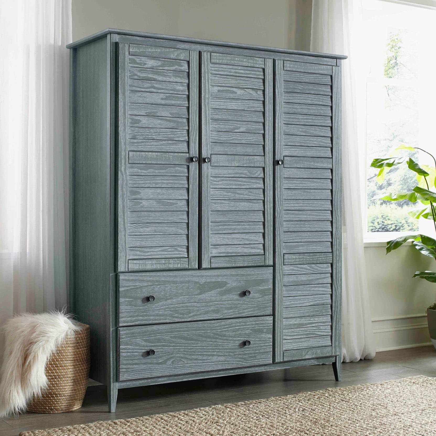 Amazon.com: Grain Wood Furniture Greenport 3-Door Wardrobe